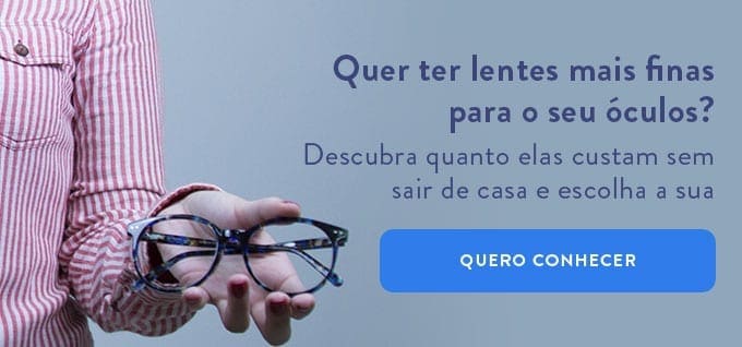 lente mais fina para acima de 10 graus