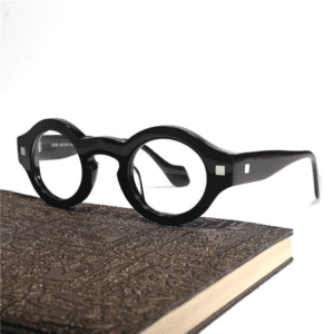 óculos redondo e quadrado