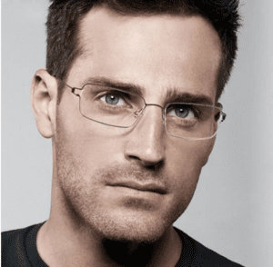 óculos minimalista masculino